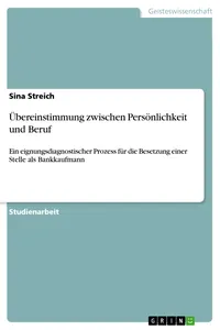 Übereinstimmung zwischen Persönlichkeit und Beruf_cover