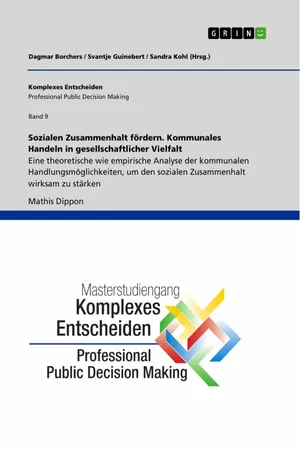 Sozialen Zusammenhalt fördern. Kommunales Handeln in gesellschaftlicher Vielfalt