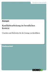 Konfliktbearbeitung im beruflichen Kontext_cover