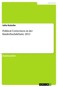 Political Correctness in der Kinderbuchdebatte 2013_cover