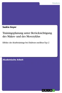 Trainingsplanung unter Berücksichtigung des Makro- und des Mesozyklus_cover