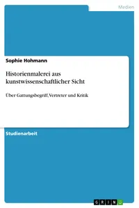 Historienmalerei aus kunstwissenschaftlicher Sicht_cover