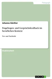 Fragebogen- und Gesprächsfeedback im beruflichen Kontext_cover
