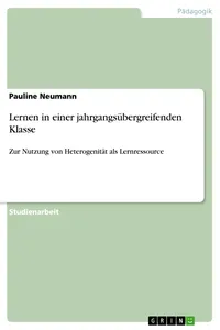 Lernen in einer jahrgangsübergreifenden Klasse_cover