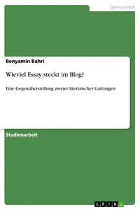 Wieviel Essay steckt im Blog?_cover
