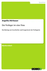 Der Verleger ist eine Frau_cover