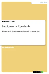 Partizipation am Kapitalmarkt_cover