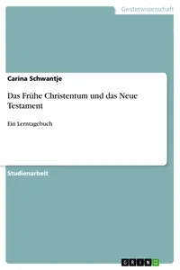 Das Frühe Christentum und das Neue Testament_cover