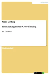 Finanzierung mittels Crowdfunding_cover