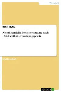 Nichtfinanzielle Berichterstattung nach CSR-Richtlinie-Umsetzungsgesetz_cover