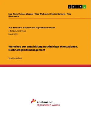 Workshop zur Entwicklung nachhaltiger Innovationen. Nachhaltigkeitsmanagement