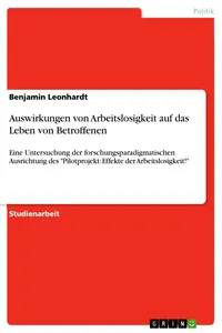 Auswirkungen von Arbeitslosigkeit auf das Leben von Betroffenen_cover