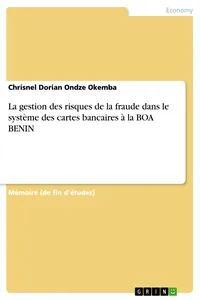 La gestion des risques de la fraude dans le système des cartes bancaires à la BOA BENIN_cover