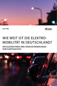 Wie weit ist die Elektromobilität in Deutschland? Erfolgsfaktoren und Herausforderungen von Elektroautos_cover