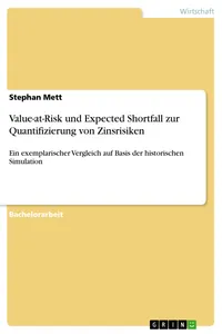 Value-at-Risk und Expected Shortfall zur Quantifizierung von Zinsrisiken_cover