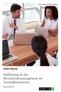 Einführung in das Beschwerdemanagement im Gesundheitswesen_cover