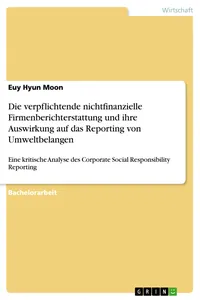 Die verpflichtende nichtfinanzielle Firmenberichterstattung und ihre Auswirkung auf das Reporting von Umweltbelangen_cover