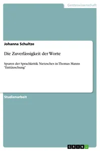 Die Zuverlässigkeit der Worte_cover