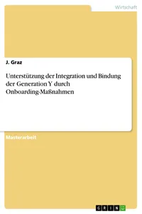 Unterstützung der Integration und Bindung der Generation Y durch Onboarding-Maßnahmen_cover