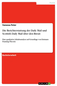 Die Berichterstattung der Daily Mail und Scottish Daily Mail über den Brexit_cover