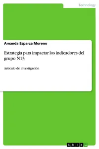Estrategia para impactar los indicadores del grupo N13_cover