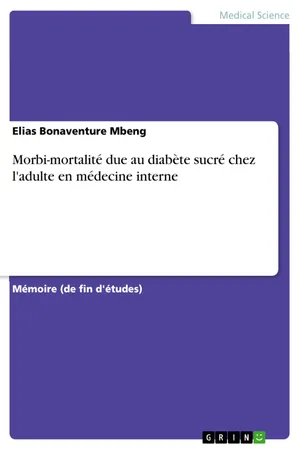 Morbi-mortalité due au diabète sucré chez l'adulte en médecine interne