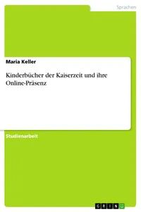 Kinderbücher der Kaiserzeit und ihre Online-Präsenz_cover