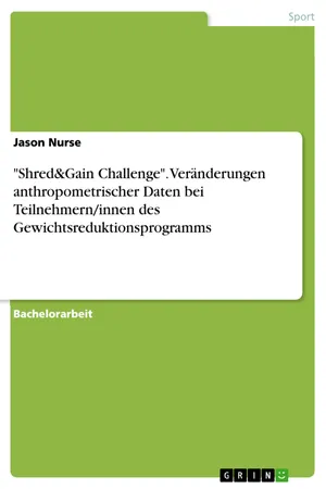 "Shred&Gain Challenge". Veränderungen anthropometrischer Daten bei Teilnehmern/innen des Gewichtsreduktionsprogramms