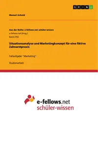 Situationsanalyse und Marketingkonzept für eine fiktive Zahnarztpraxis_cover