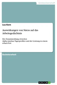 Auswirkungen von Stress auf das Arbeitsgedächtnis_cover