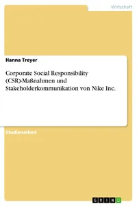 Corporate Social Responsibility-Maßnahmen und Stakeholderkommunikation von Nike Inc._cover