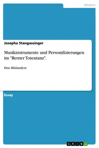 Musikinstrumente und Personifizierungen im "Berner Totentanz"._cover