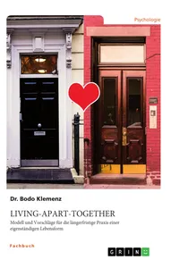 Living-Apart-Together. Modell und Vorschläge für die längerfristige Praxis einer eigenständigen Lebensform_cover