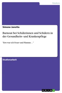 Burnout bei Schülerinnen und Schülern in der Gesundheits- und Krankenpflege_cover