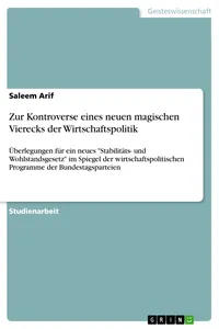 Zur Kontroverse eines neuen magischen Vierecks der Wirtschaftspolitik_cover