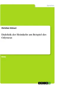 Dialektik der Heimkehr am Beispiel des Odysseus_cover