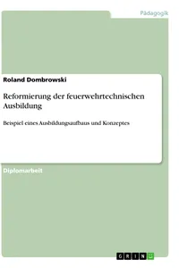 Reformierung der feuerwehrtechnischen Ausbildung_cover
