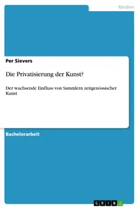 Die Privatisierung der Kunst?