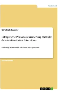 Erfolgreiche Personalrekrutierung mit Hilfe des strukturierten Interviews_cover