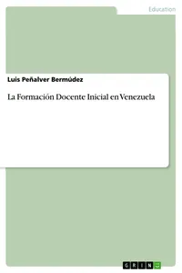 La Formación Docente Inicial en Venezuela_cover