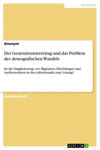 Der Generationenvertrag und das Problem des demografischen Wandels_cover