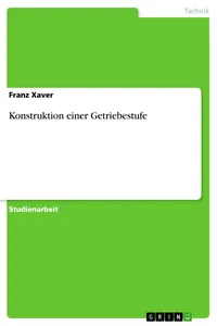 Konstruktion einer Getriebestufe_cover