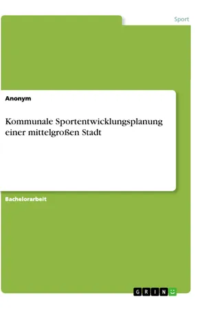 Kommunale Sportentwicklungsplanung einer mittelgroßen Stadt