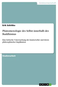 Phänomenologie des Selbst innerhalb des Buddhismus_cover