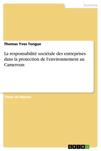 La responsabilité sociétale des entreprises dans la protection de l'environnement au Cameroun_cover