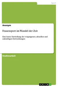 Frauensport im Wandel der Zeit_cover