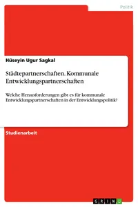 Städtepartnerschaften. Kommunale Entwicklungspartnerschaften_cover