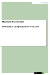 Demokratie und politische Urteilskraft_cover