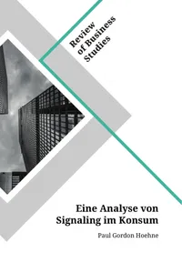 Eine Analyse von Signaling im Konsum_cover
