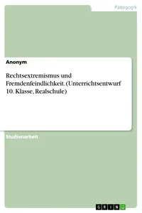 Rechtsextremismus und Fremdenfeindlichkeit_cover